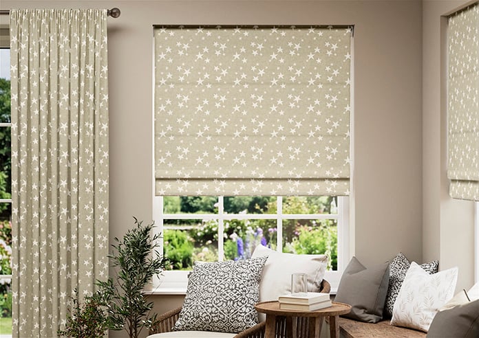 Emily Bond St Maws, Linen - Twist&Fit Roman Blind - Image 3